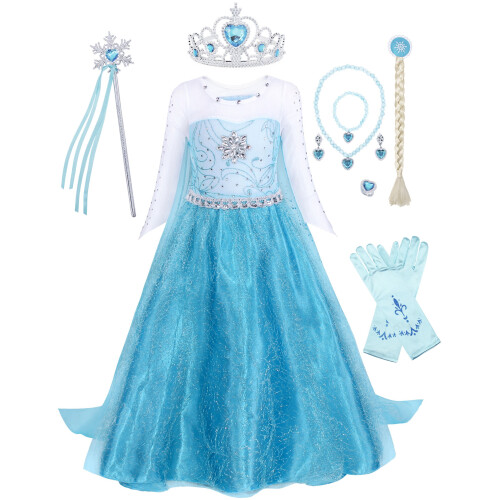 Elsa dress 5 year hot sale old