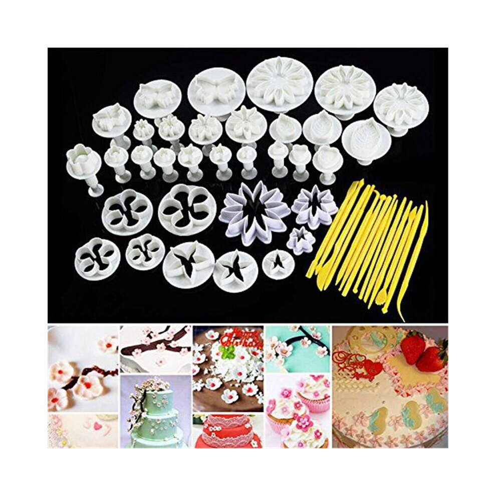 New 47pcs Sugarcraft Cake Decorating Fondant Icing Bakery Tools Mold Mould Maker