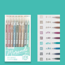 (Nordic) 9pcs 0.5mm Morandi Color Gel Pen Set Marker Liner Journal School Art Supplies