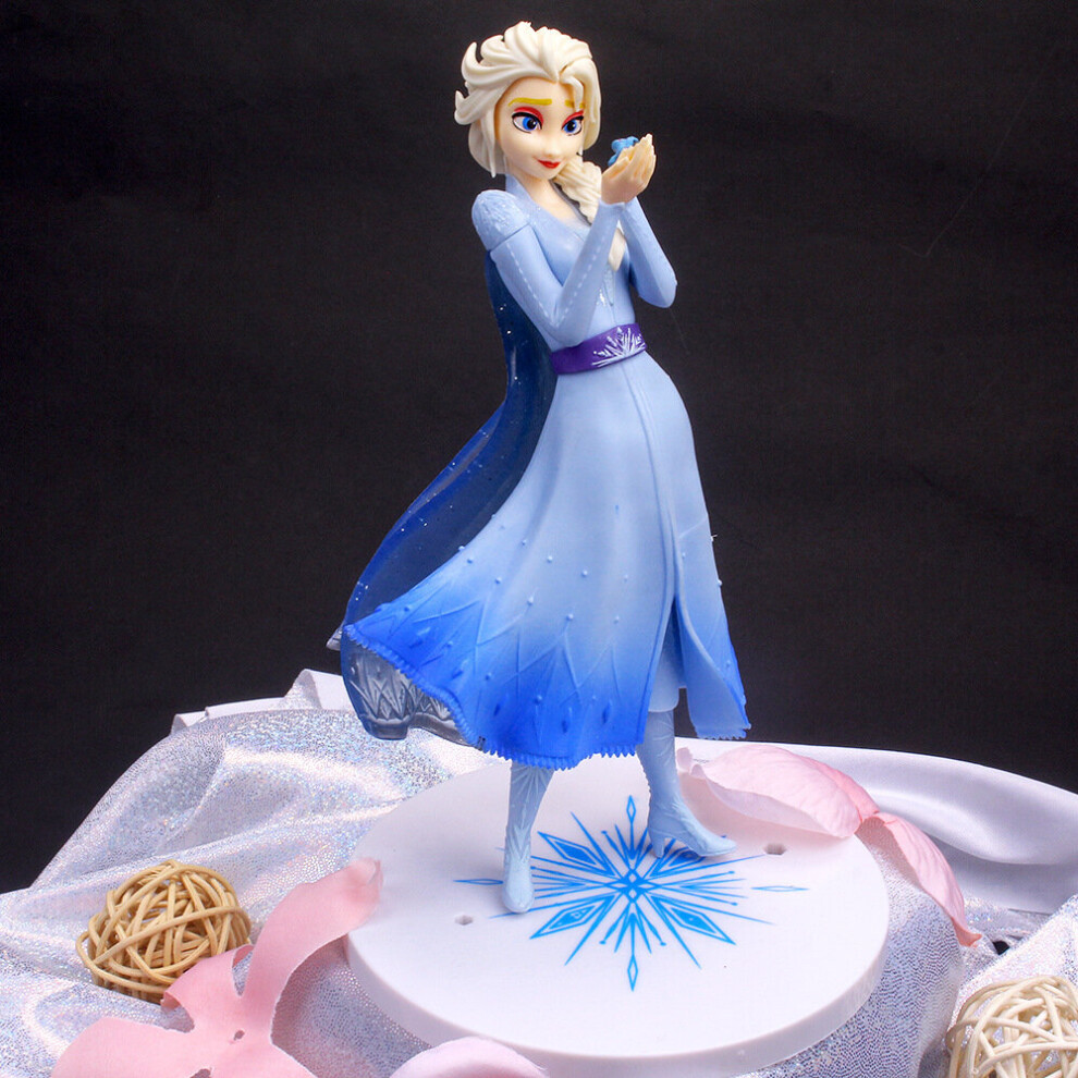 Frozen Elsa Figure Toys Cake Decoration Birthday Christmas Gift