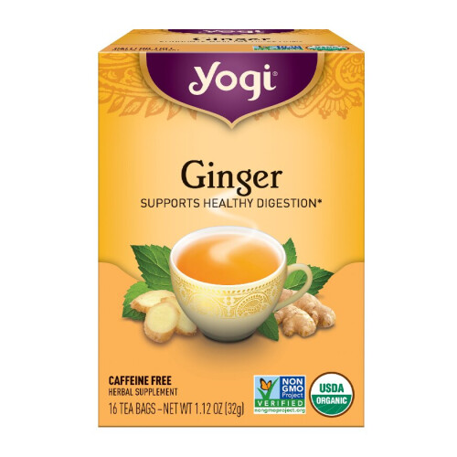 Yogi Tea, Ginger, Senza Caffè, 16 Sacchetti di Tè, 1.12 oz (32 g)