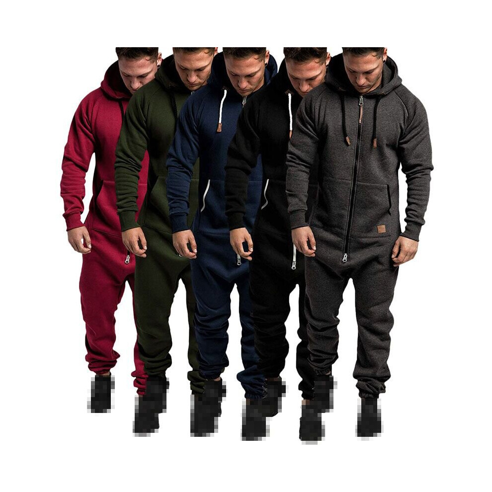 Mens one piece sales sweatsuit