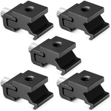 Neewer Black Metal Cold Shoe Flash Stand Adapter with 1/4-inch -20 Tripod Screw (5 Packs)