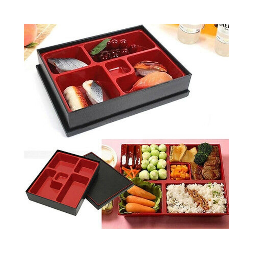 Business Lunch Boxes Bento Office Food Container Japanese-style Wood Grain Box