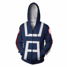 (S=US XXS) My Hero Academia Boku no Hero Academia Kohei Horikoshi Sweatshirt Zipper Hoodie