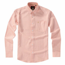 (Peachy Peach, 2XL) Peachy Peach, Mens English Oxford Shirt Button Down.Casual Office Work Weekender by Janeo British Apparel.