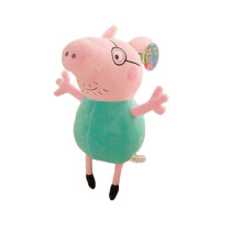 (Daddy Pig, 20cm) Peppa Pig George Mummy Daddy Plush Toy 20-110cm Stuffed Doll Kids Fans Gift