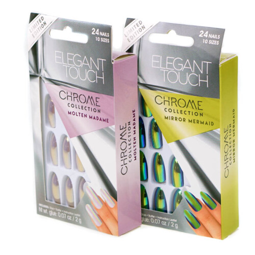 Elegant Touch 2 x Elegant Touch Chrome Collection False Nails 1