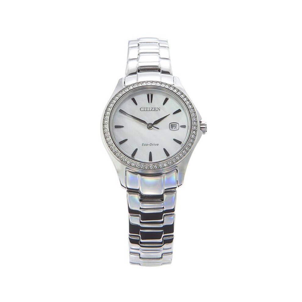 Citizen Silver Ladies Watch Eco-Drive Silhouette FE1140-86D