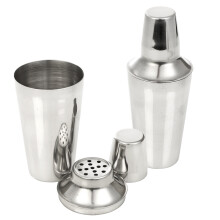 Cocktail Shaker Mixer Drink Jigger Pub Alcohol Party Martini Bar Steel