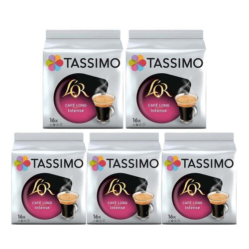 Tassimo Tassimo T Discs LOr Long Intense (Pack of 5, 80 Drinks)