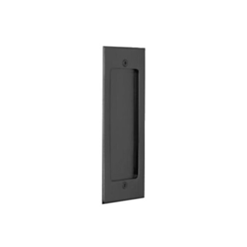 Modern Rectangular Flush Pull, Flat Black