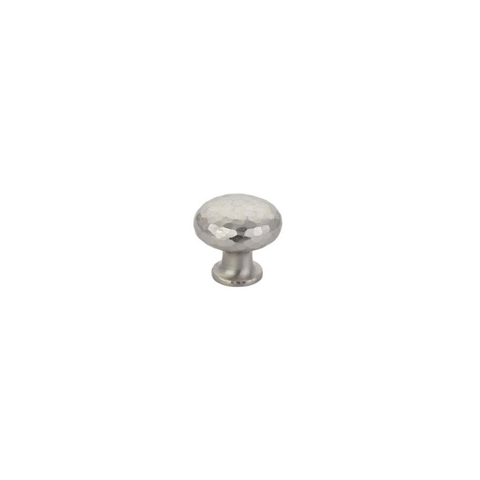 Round Dimpled 1.25 In. Cabinet Knob, Satin Nickel 752516145903