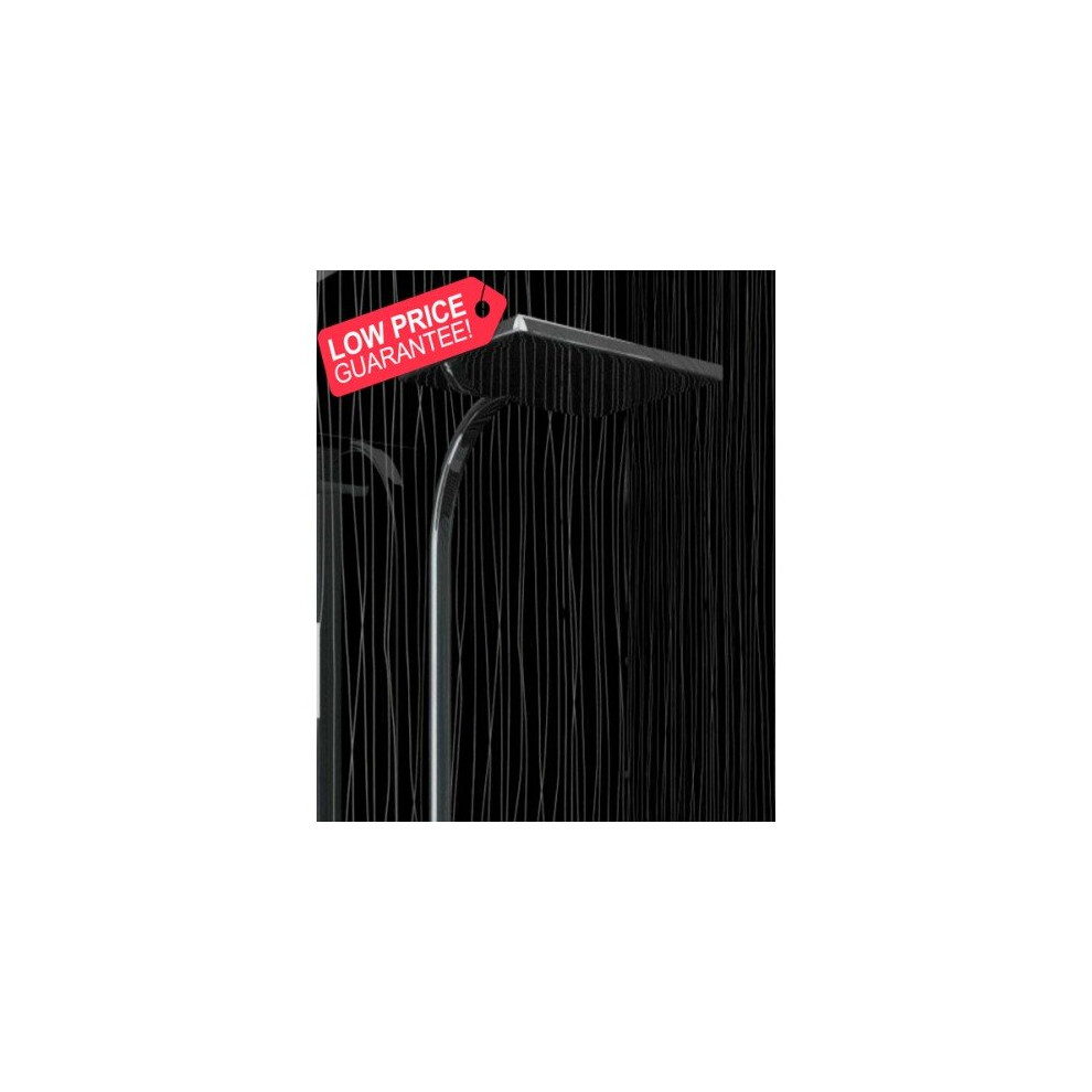 4 X Black String 250Mm X 2700Mm X 5Mm Pvc Wet Wall Panels 753569345951