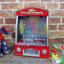 Global Gizmos 50130 Arcade Coin Pusher Machine / Classic Kids Game