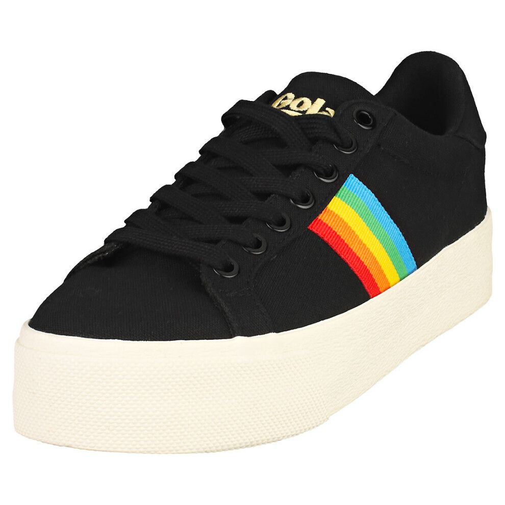 Gola (3) Orchid Platform Rainbow Womens Fashion Trainers In Multicolour Black