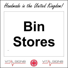 (400 x 300mm - 16 x 12, B - Magnetic - Vehicle Grade) GE964 Bin Stores Sign Wheelie Storage Rubbish Waste Recycle Cupboard Sheds 600mm x 450mm B - Magnetic - Vehicle Grade