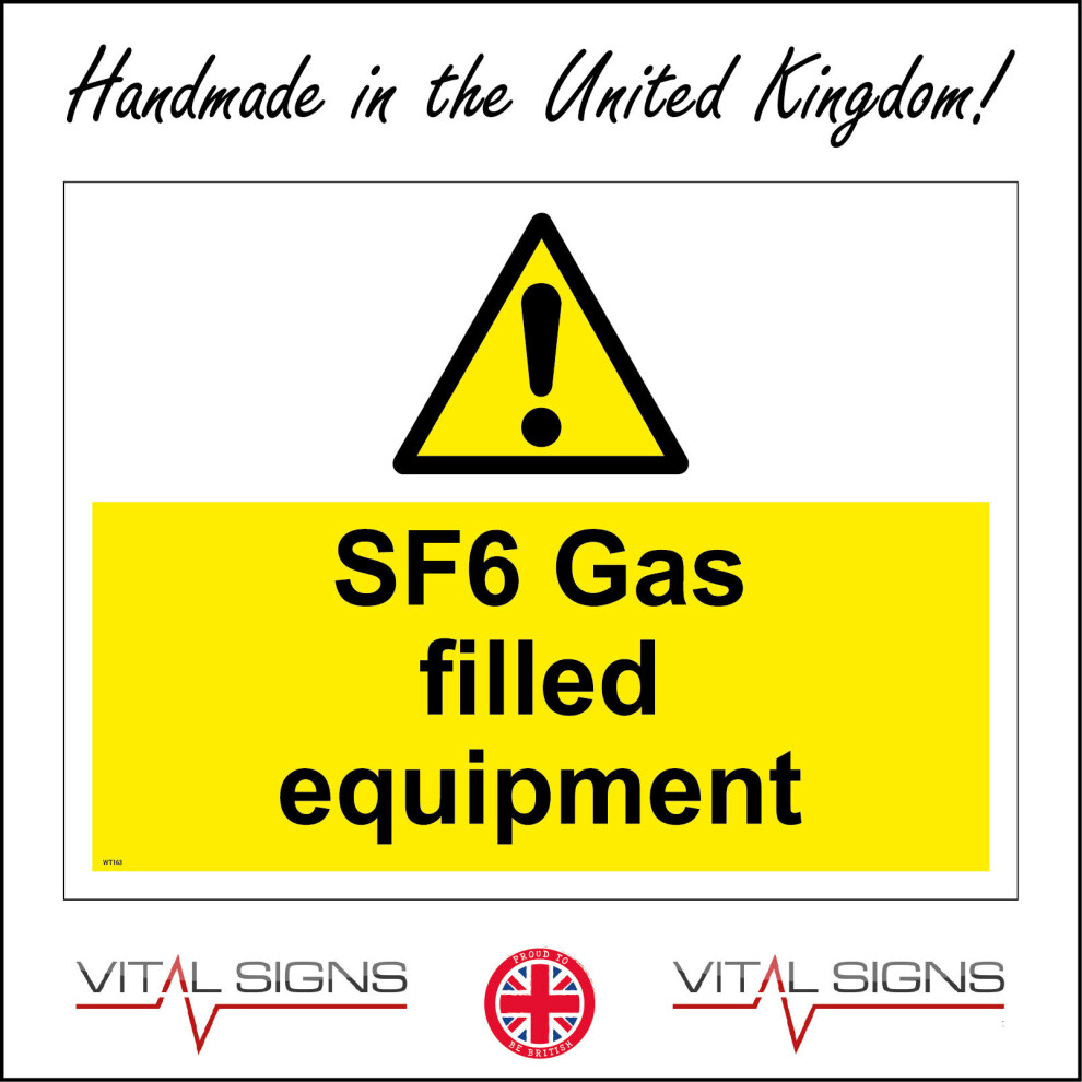 (150 x 100mm - 6 x 4, F - 5mm Heavy Duty Foamex Foamboard) WT163 SF6 Gas Filled Equipment Sign Greenhouse Insulate Nontoxic Power Plant 600mm x 450mm-image-OPC-P8N5XJP-NEW