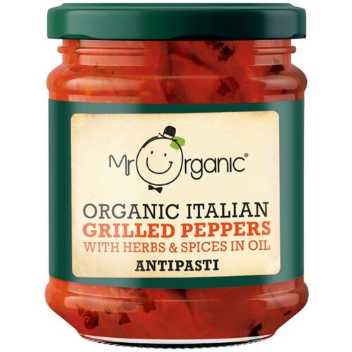 Mr Organic Grilled Peppers Antipasti 190g