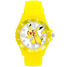 Quartz Watch Yellow Silicone Band for Yellow Plush Fans