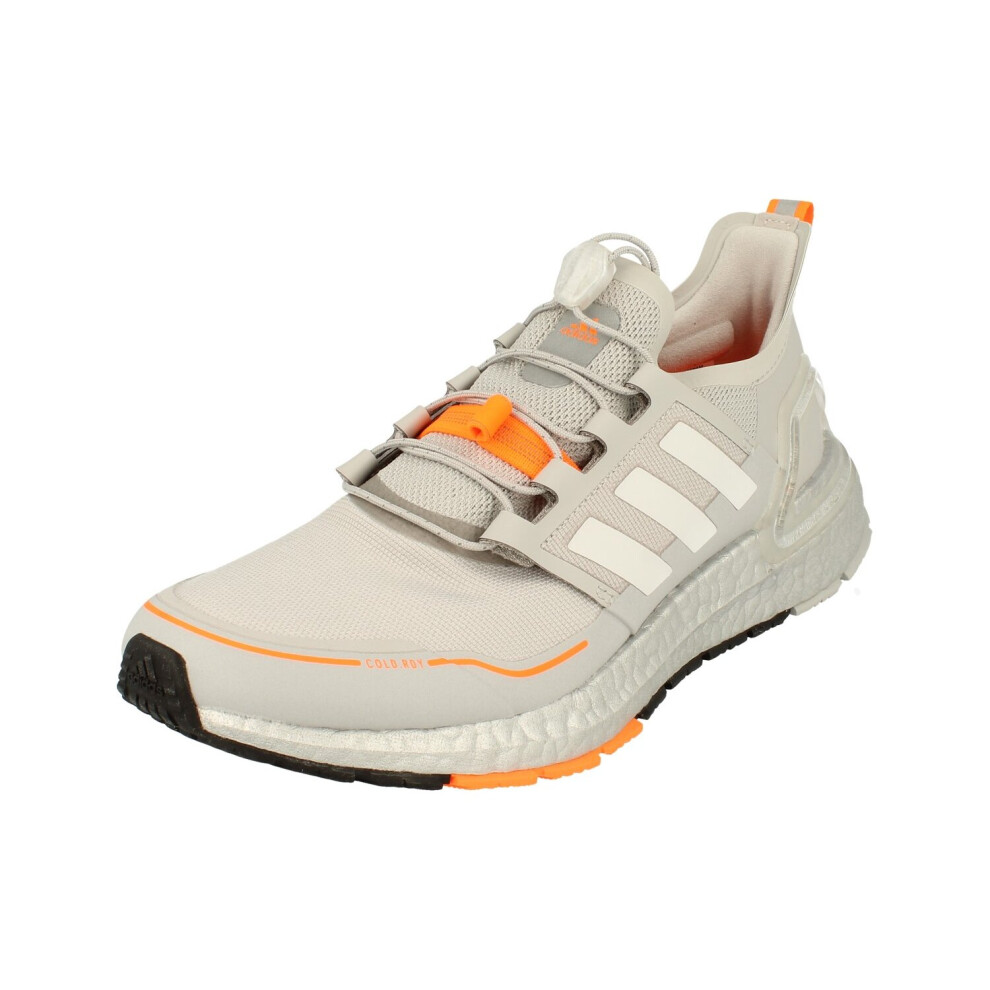 Adidas (7) Ultraboost C.rdy Mens Running Trainers Sneakers Silver/White/Orange