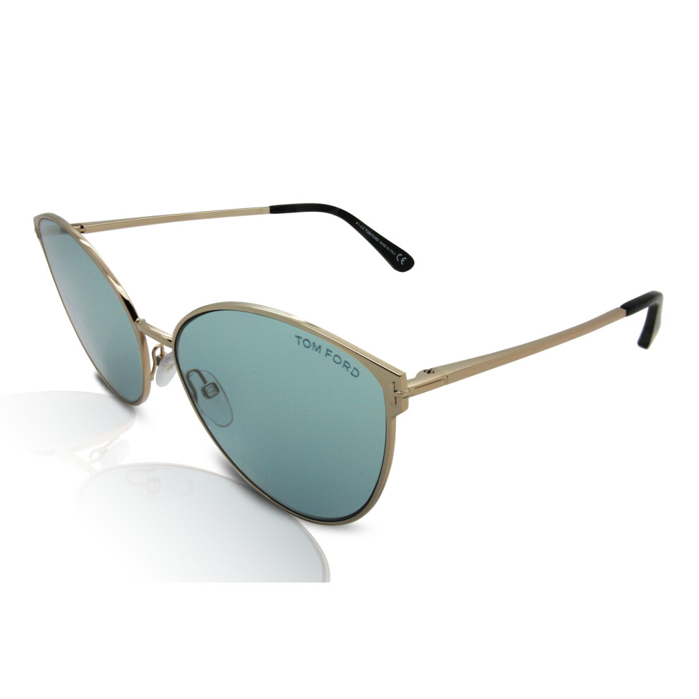 Tom Ford FT0654 Zeila Women's Sunglasses Zeila 28X Rose Gold/Blue