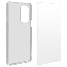 Cover for Motorola Edge 20 Silicone Soft tempered Glass 9H clear