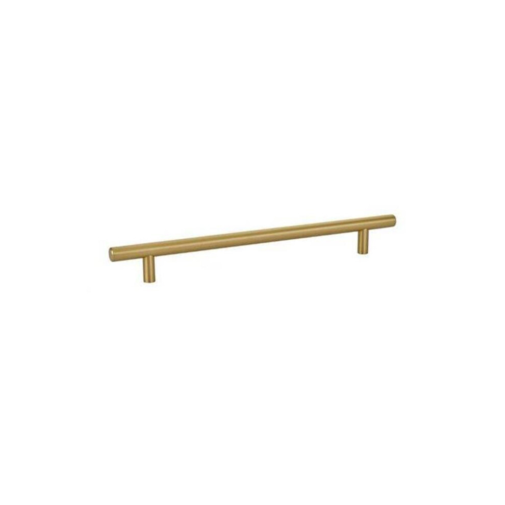 8 In. Center To Center Brass Bar Cabinet Pull, Satin Brass 751759158695