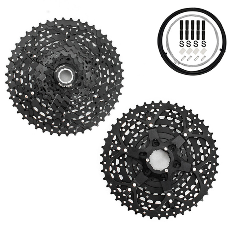 (11-46T 9 Speed) Bike 11-40/42/46/50T 9 Speed Shimano / SRAM MTB Cassette-Black