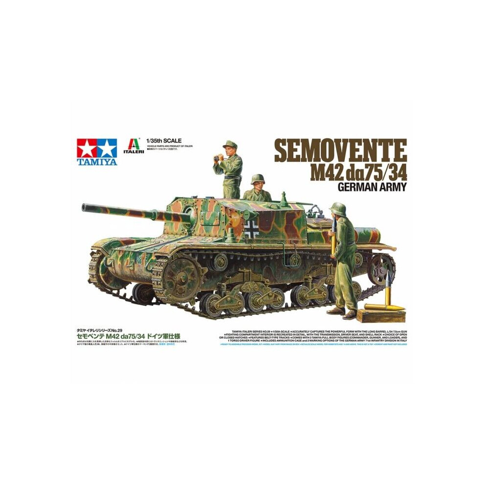 Tamiya 37029 Semovente M42da M42/74 German Army 1:35 Plastic Military Kit