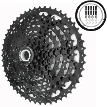 (11-50T 9 Speed) Bike 11-40/42/46/50T 9 Speed Shimano / SRAM MTB Cassette-Black