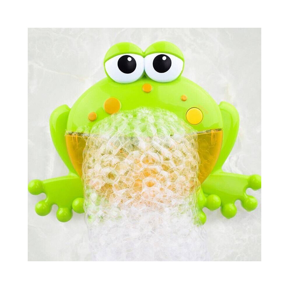 12 Songs Frog Bubble Machine for Bath - Automatic Bubble Blower Kids Toy with Suction Cups