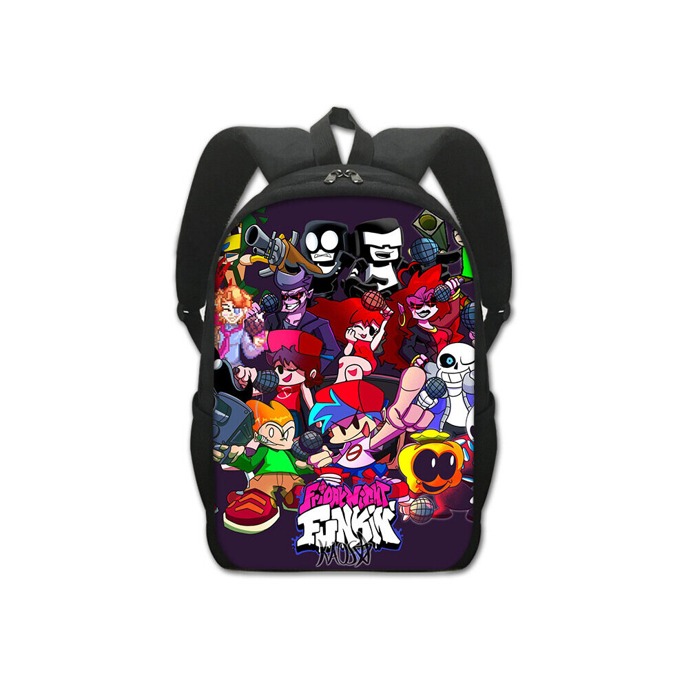 (25) Friday Night Funkin Backpack Cartoon Game Students Schoolbag Travel Outdoor Bags