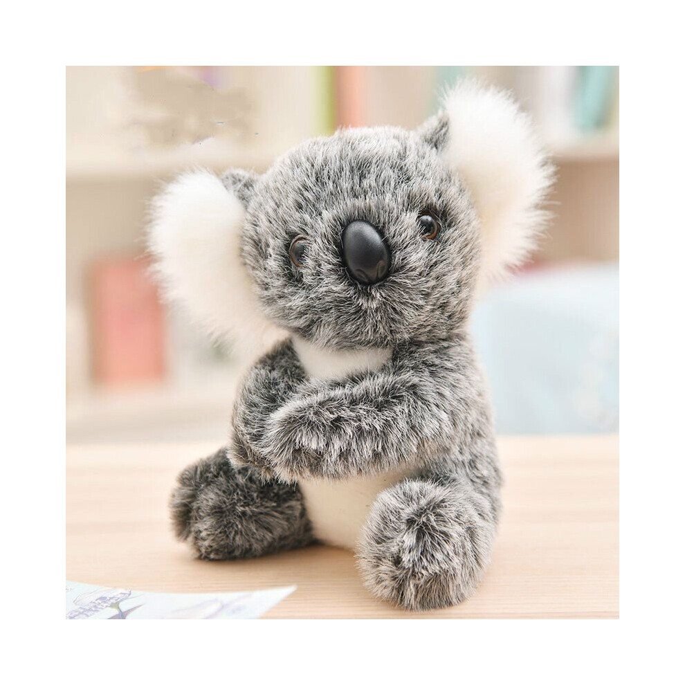 (Single 13Cm) Animal Koala Bear Plush Toys Sitting Mother And Baby Koala Stuffed Plush 28Cm Gray