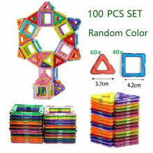 (100 Pcs) 30/50/100PCS Magnetic Building Blocks Construction Educational Kids Magic Toys
