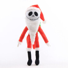 (Santa Jack (30cm)) Nightmare Before Christmas Jack Skellington & Santa Jack & Zero Plush Doll Toys