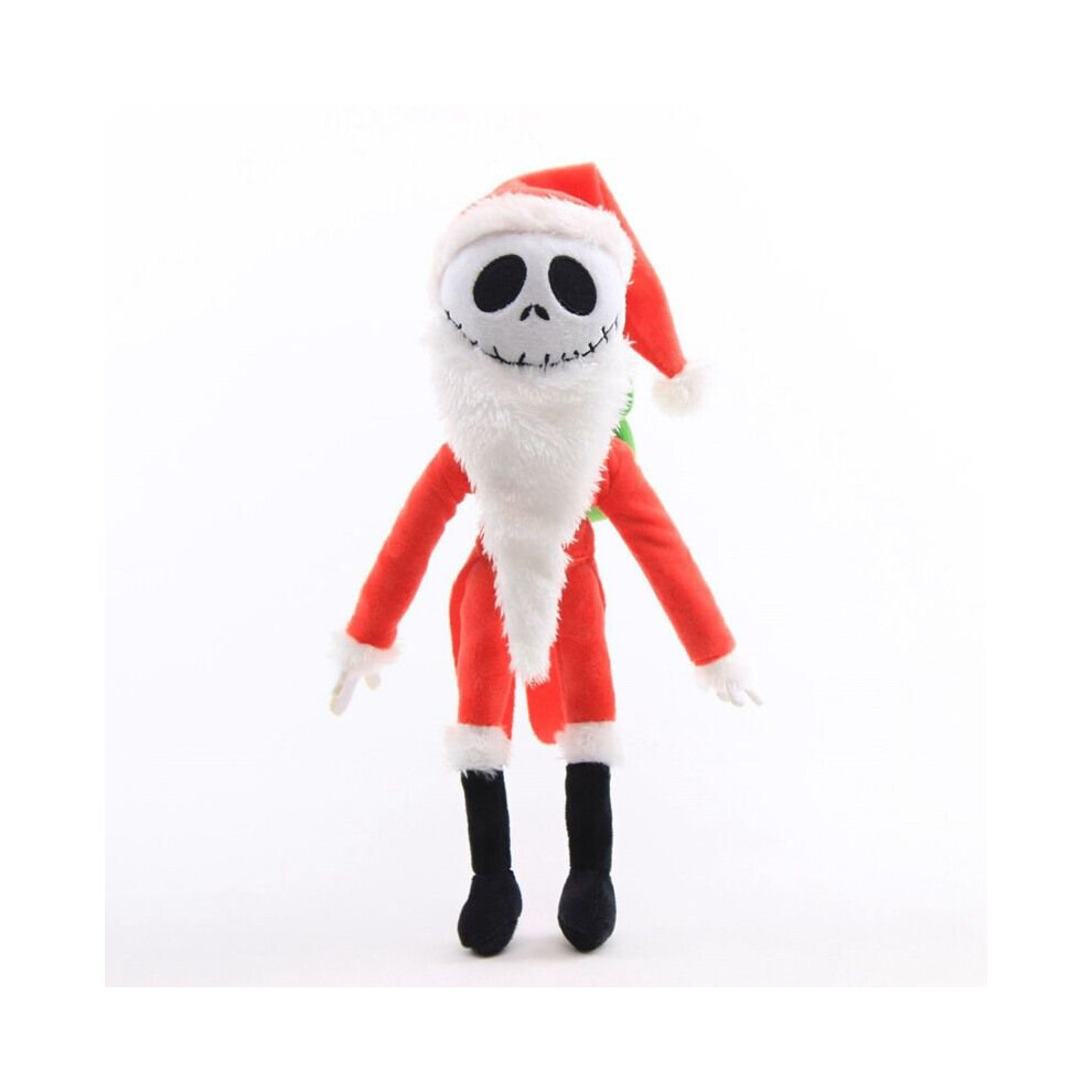 (Santa Jack (30cm)) Nightmare Before Christmas Jack Skellington & Santa Jack & Zero Plush Doll Toys