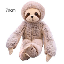 (70cm) 50/70cm Sloth Plush Stuffed Toy Animal Sloth Soft Doll Kids Toys Christmas Gift