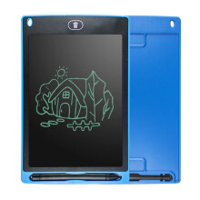 (Blue) 8.5'' Digital LCD Writing Drawing Tablet Pad Graphic Boards Notepad Writer Kids