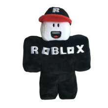 (Black) New Classic Roblox Plush Soft Stuffed With Removable Roblox Hat Kids Xmas Gift