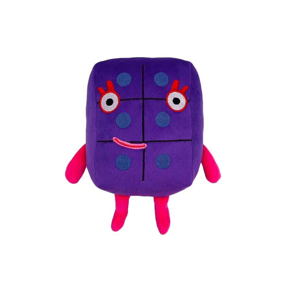 (Six) Numberblocks Plush Doll Educational Stuffed Number Blocks Toys Kids Gift Cute