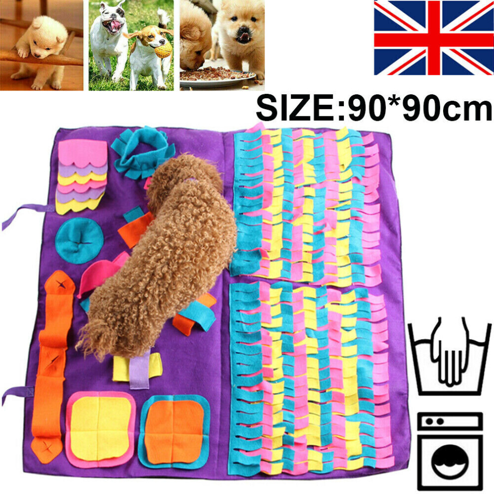 Pet Dog Snuffle Mat Training Sniffing Pad Puzzle Toy Blanket Washable