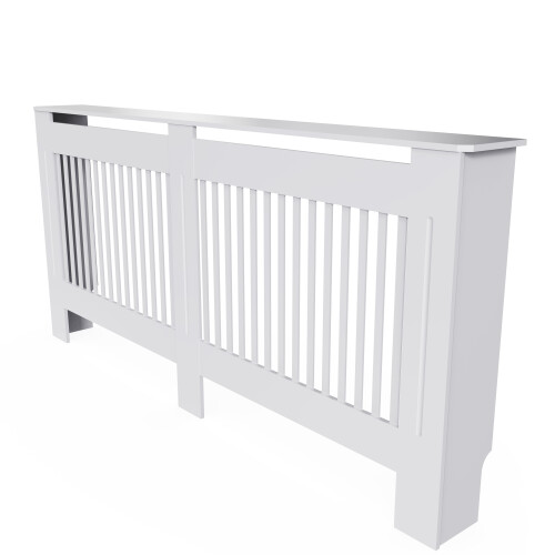 (L) 92cm Height Horizontal Slats Radiator Cover 2