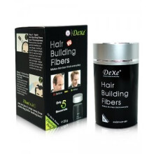 Dexe Hair Building Fibers Black 22g - Instantly Thickens Thinning Hair with a Natural, Smear-Free Finish