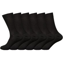 (Black (M10524), 6 Pack) Mens Non-Elastic Diabetic Socks 6 12 Pairs Sock 6-11