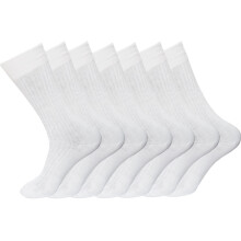 (White (M10730), 6 Pack) Mens Non-Elastic Diabetic Socks 6 12 Pairs Sock 6-11