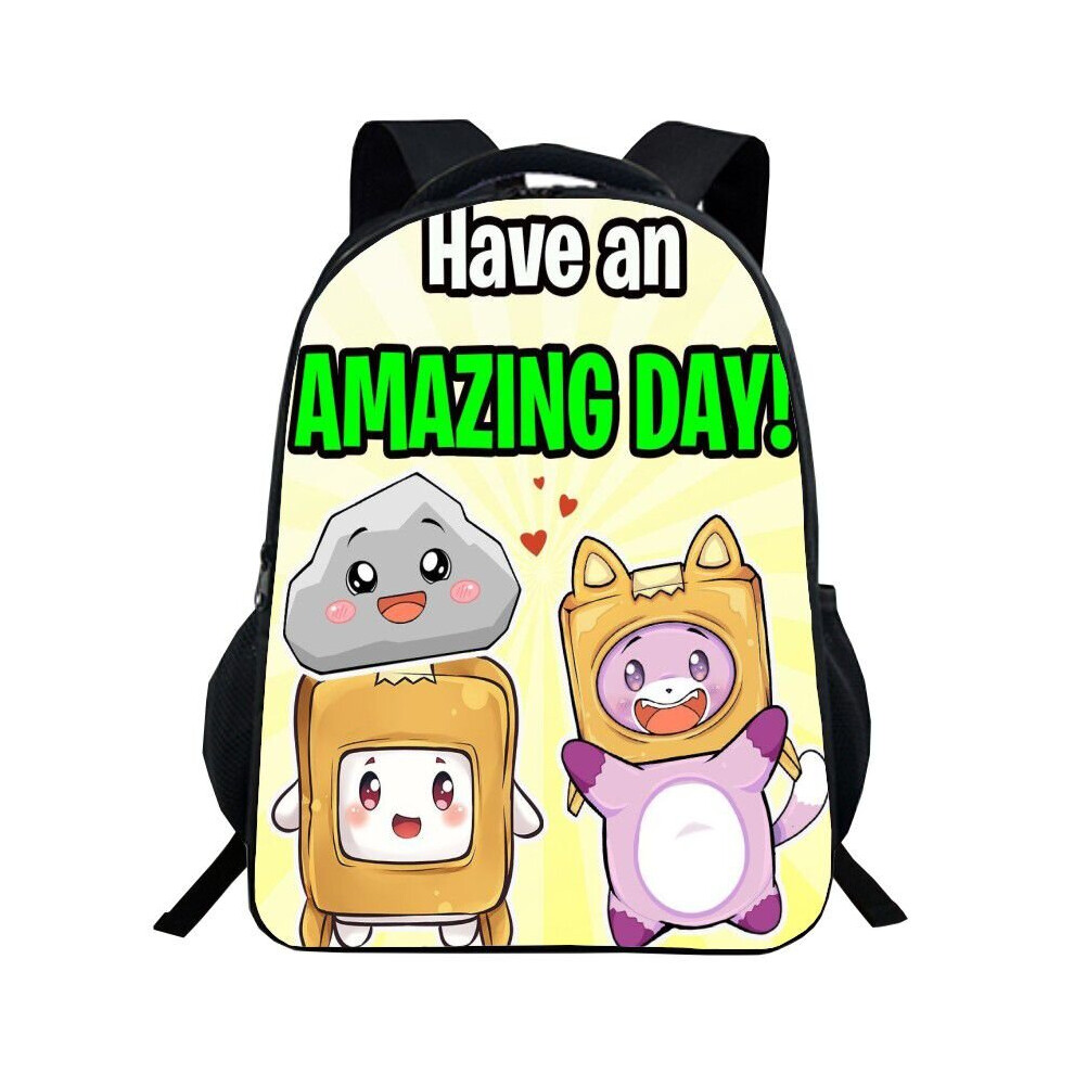 (4) Lankybox Backpack Cartoon Schoolbag Bookbag College Travel Student Outdoor Bags-image-OPC-P8N6J99-NEW