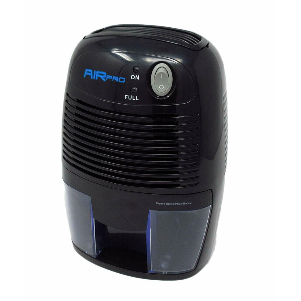 (Black) Dehumidifier Mini Compact 500ml Air Damp Moisture AirPro