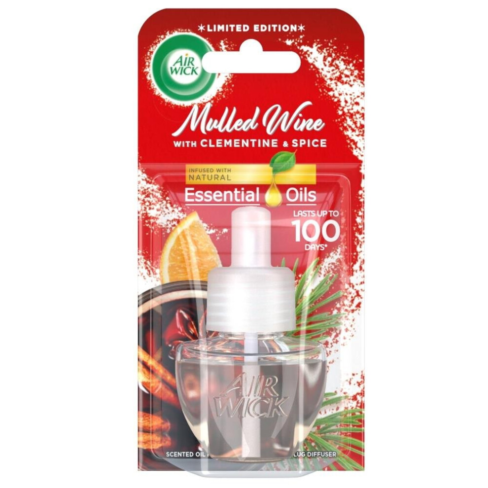 Air Wick Air Freshener Electrical Plug In Refills Mulled Wine Fragrance 19Ml
