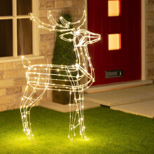 The Christmas Workshop - 115cm LED Outdoor Reindeer - Warm White